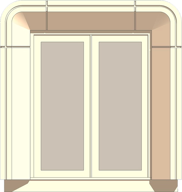 elevation view of smallest garden room