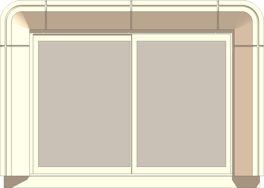 elevation view of largest garden room