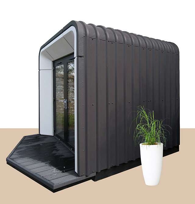 garden room cladding colour option in Anthracite