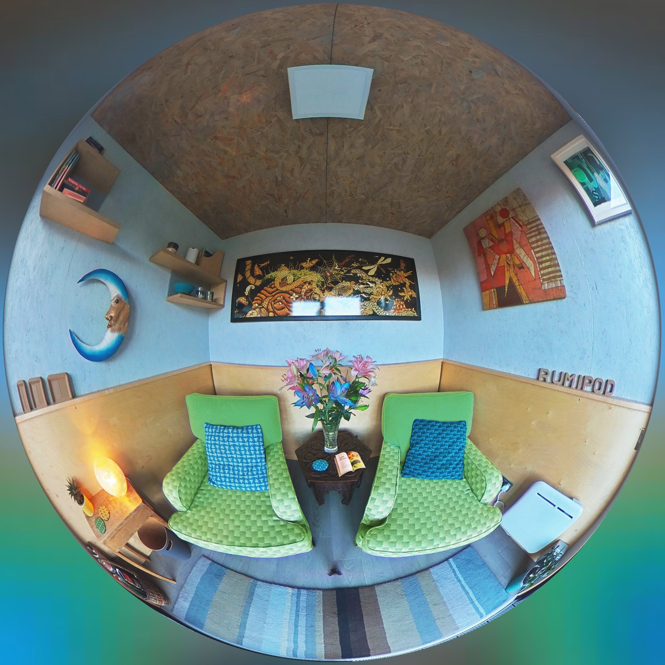 3-sitting-area-pico-globe interior 'globe' view of garden sitting room