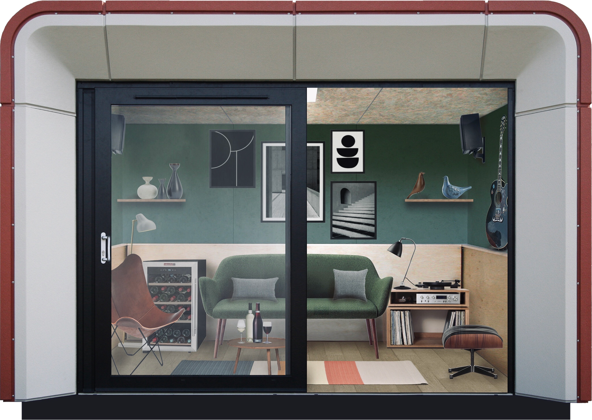 ampo-front-green-interior-dramatic-75 inside of modern garden sitting room