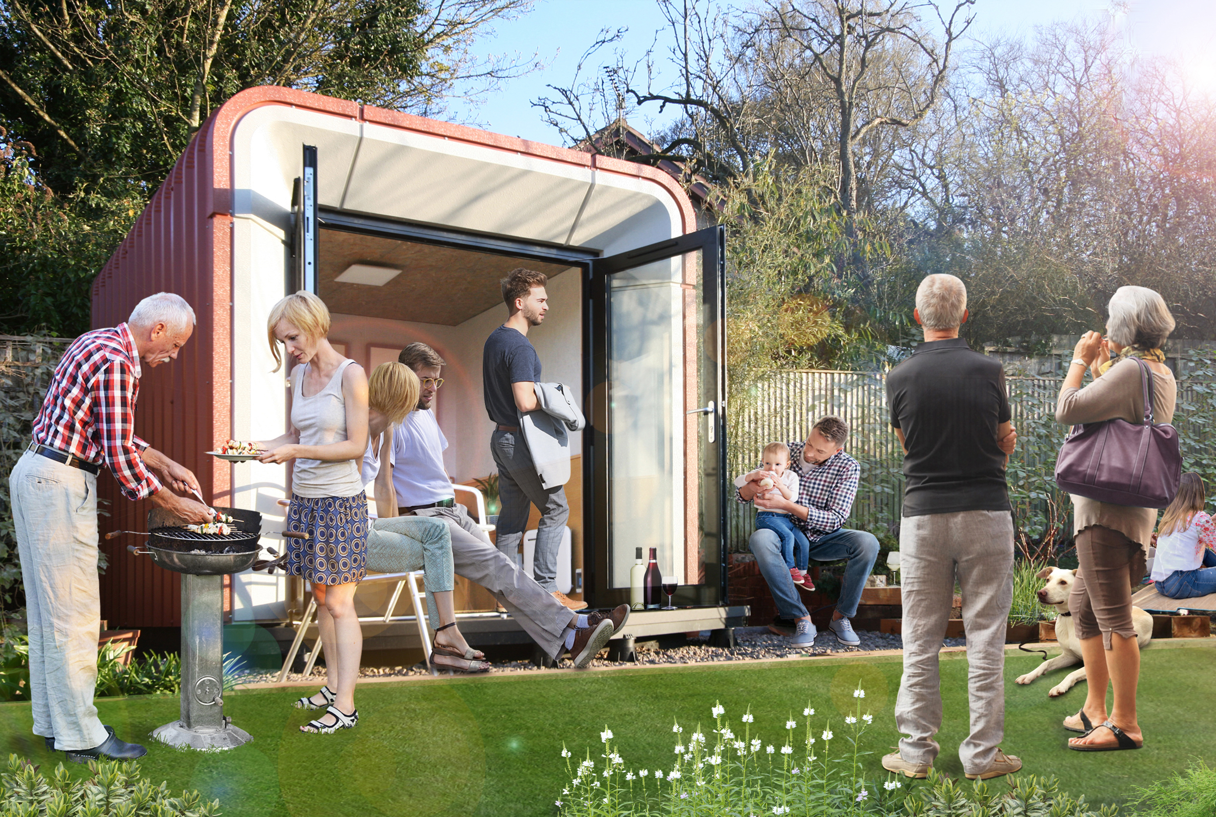 pico–party-day-option—flare summer garden party with contemporary garden room